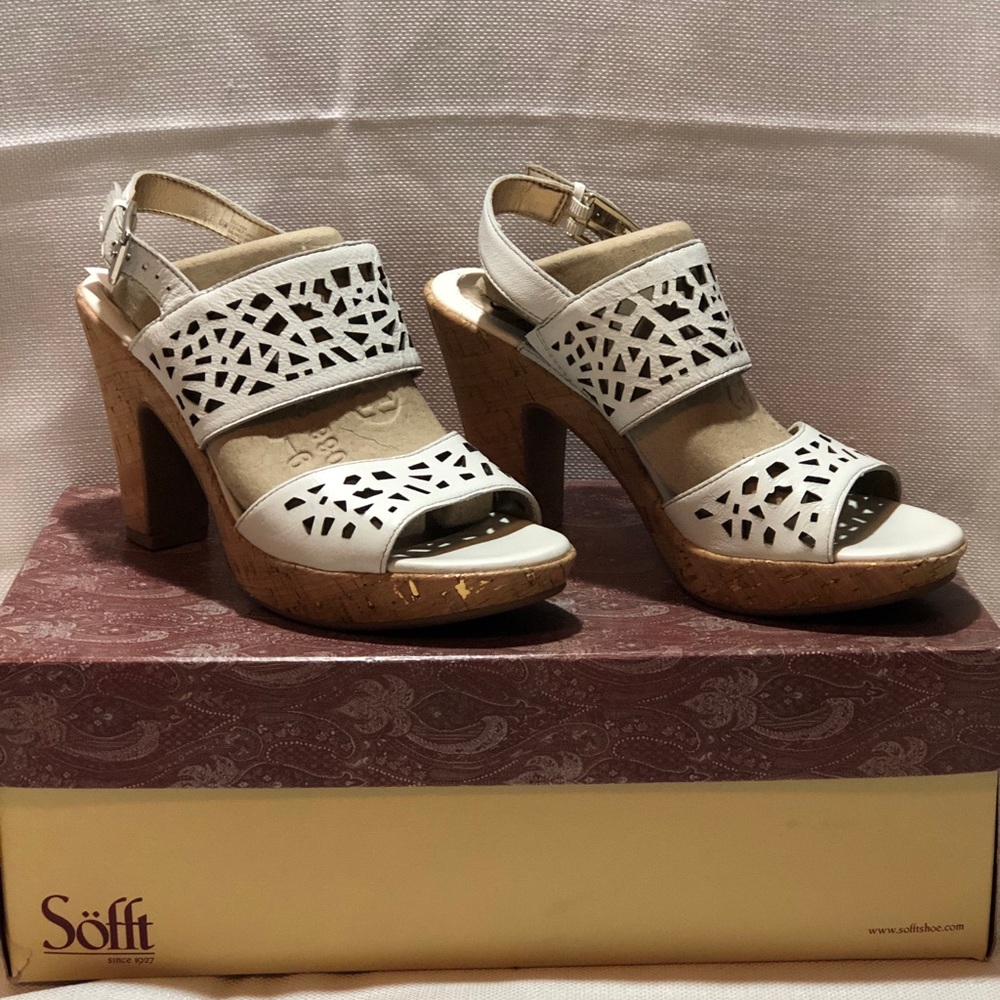 Sofft Peekaboo Cork Heels
